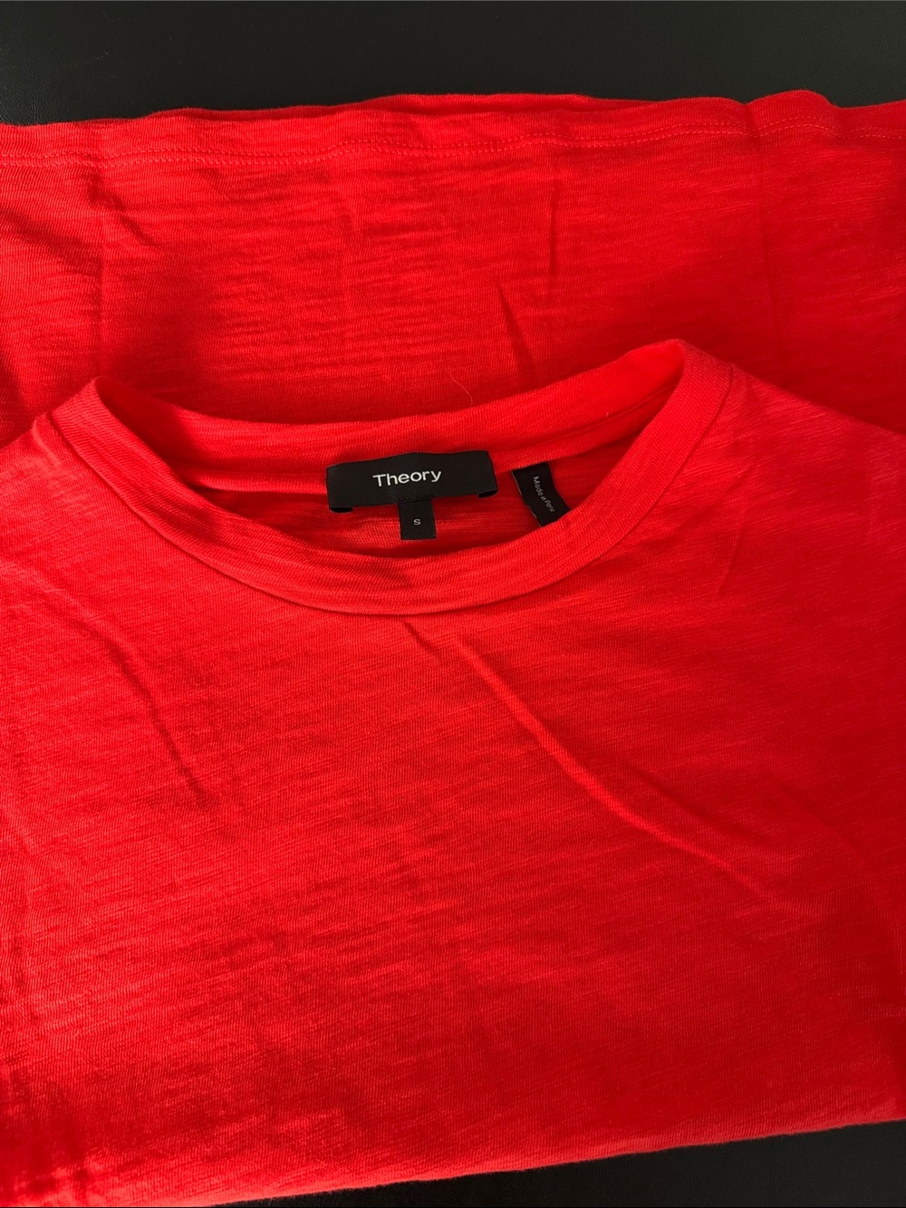 Theory tomato red SM t-shirt - Picture 3 of 9